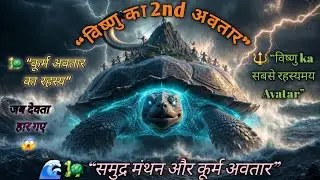 Kurma Avatar🐢 Kee Adbhut Katha 🔱 5mint M || Devata–Asur Haar Gae The 😱 Tab Vishnu Bane Kurma Avatar