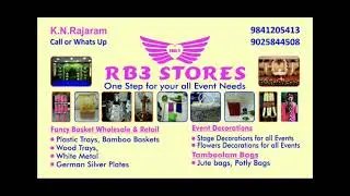 RB3 Stores No 1 Thamboolam Bags Jute Gifts Bag Cotton Non Oven Bag Sanal Pai 9841205413 / 6380343302