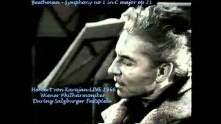 Herbert von karajan live 1966 Salzburger festspiele Beethoven Symphony 1