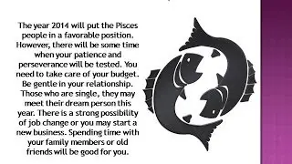 Pisces Horoscope 2014