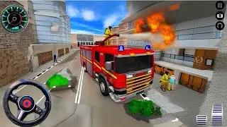 Rescue Firefighter Hero - Fire Truck City Rescue Simulator - 911 US Emergency Fire Truck Driving 3D