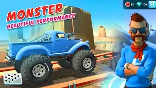 Monster's beautiful performance in Level 6 - MMX Hill Dash 2