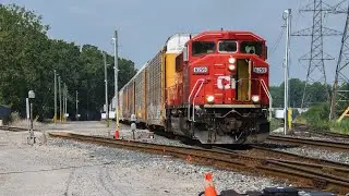 NOTCH 8 SD60M! CPKC and VIA Trains in Essex County