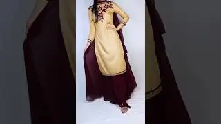 Cut work hand embroidery neck designing/ Velvet neck design/ DIY trending neck design/ #shortsfeed