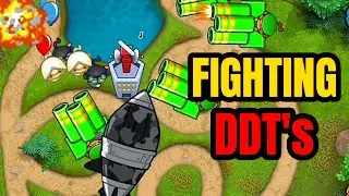 Fighting DDT's with NINJA and MORTAR TOWER in Bloons Monkey City... 🐵