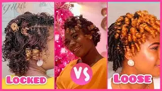 Perm Rod Set on DIY Sisterlocks/Microlocs // Loose Natural VS Locked Natural