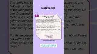 ErosCoaching.com/events #drmarthalee  #melbourne #melbevents #melbourneevents