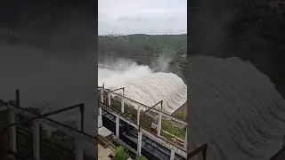 Powerful Water Release at Srisailam Dam 🌊 #Shorts