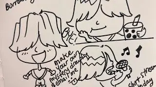 Practicing doodling w/ Mystery Saja | (can&rsquo;t talk) | chibi drawing #sajaboys #kpopfans #kpdh