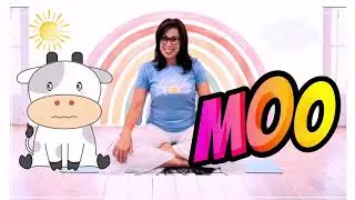🐮Meow & Moo Flow 😽5 Cat-Cow Rounds to Calm Little Bodies 🧘