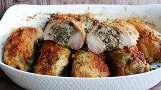 CHICKEN LEGS STUFFED WITH MUSHROOMS AND CHEESE #recipe #chicken #diner #dinner #cooking #recipe #...