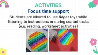 PROGRAM MATERIALS OVERVIEW: ACTIVITIES AND IMPLEMENTATION (FIDGET TOYS)
