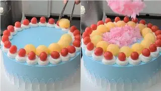 Fresh Fruit Cake Decorating Ideas | Mix Fruit Birthday Cake Decoration | Mom Bakers |