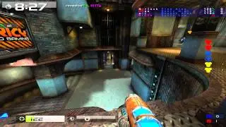 Quake Live iCTF: G4rlock almost 100 net, pcw vs [8] on ironworks