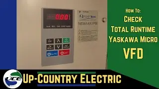 How To: Check Total Runtime of a Yaskawa IQ Pump Micro VFD