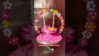 Diy Krishna jhula for Janmashtami🌸|| Jhula making for Ladoo Gopal 😍 #shorts #janmashtami