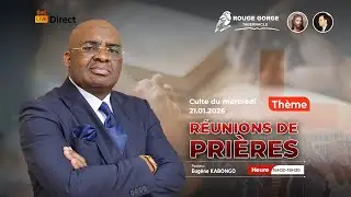 🔴 LIVE | MERCREDI 21.01.2026 | R&Eacute;UNIONS DE PRI&Egrave;RES | Rev Eug&egrave;ne KABONGO