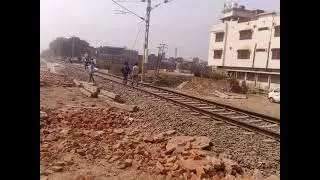 #Ballia!Ballia double track electricity compete update!Chitu Pandey crossing car accident briz!