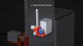 Elevator types demonstrated with Lego #shorts