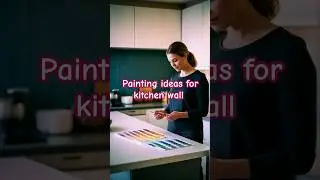 Kitchen Wall painting ideas. Subscribe for more update #aszioninteriors
