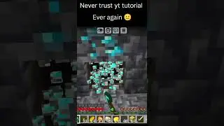 Never trust yt tutorial 😐#shorts #trending #minecraft