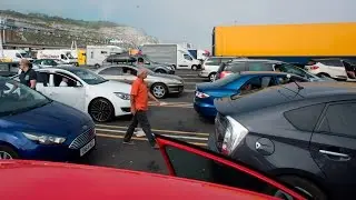 Incredible delays in Dover UK 14hr Traffic Jam