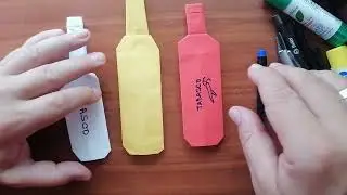 Origami Tabasco Bottle 🌶️ | Fun Paper Craft Tutorial