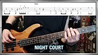 Night Court (TV Theme) by Jack Elliott - Bass Cover with Tabs Play-Along