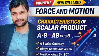 Characteristics of scalar or Dot product of two vectors | class 11th Physics New Syllabus 