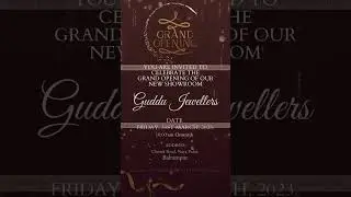 Jewellery Shop Opening Invitation | Design by Card Junction