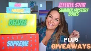 Jeffree Star Summer Mystery Boxes 2021 | Mini, Premium, Deluxe, Supreme Box Unboxing | JSC Giveaway