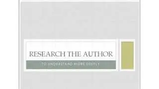 Research the Author