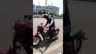 New jawa classic test drive....❤🖤