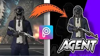 How To Make Your own character logo in pubg mobile ❓| Picsart | KL Agent Gaming