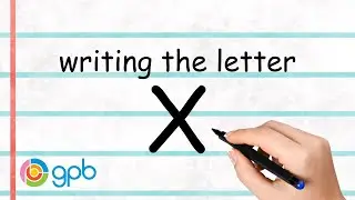 Writing the letter X in print