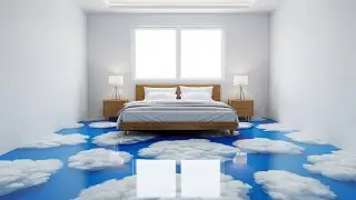 Amazing Bedroom with a Cloud Epoxy Floor! #epoxy #epoxyfloors