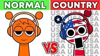 Incredibox Sprunki But There COUNTRY! Normal Vs Countryball Versions