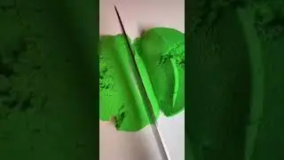 #reverse #video #kineticsand #cutting #asmr #satisfying #relaxing #enjoy #shorts #viral #green