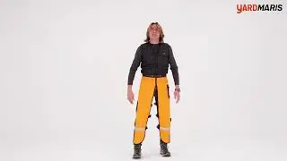 HOW TO PUT ON CHAINSAW CHAPS #yardmaris #landscaping #production #chainsawman #skidder #yardwork