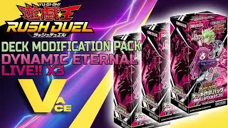 Yu-Gi-Oh! Rush Duel Deck Modification Pack: Dynamic Eternal Live!! 3 box opening! Insane Pulls!