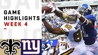 Saints vs. Giants Week 4 Highlights | NFL 2018
