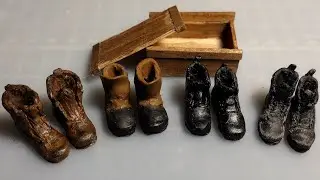 MINI BOOTS from Polymer Clay- Little Gretchen's Workshop