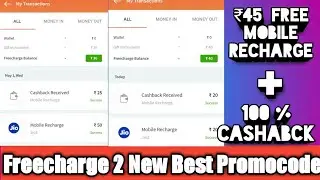 Frecharge New Promocode | Freecharge 2 new offer | Freecharge Cashback Offer | #freechargeoffers