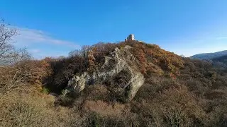 Csesznek, Kőmosó szurdok (Via ferrata - Futrinka ucca, Ostromlók útja). 2020.11