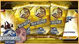 3 SOLID GOLD PLUS PACKS & THEGAMINGBEAVER MENTIONED ME!!! - Jurassic World: The Game | Ep 75
