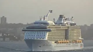 Ovation of the Seas departs Sydney Harbour