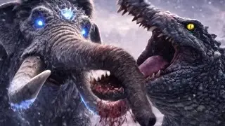 Mammoth VS Ancient Reptile|Battle for life