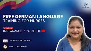 Free German Language Training For Nurses Class #5 #germanlanguage #placement #deutschland