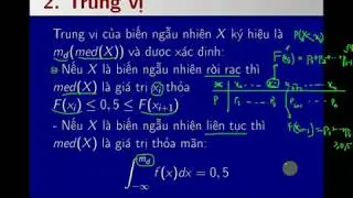 Lý thuyết Biến ngẫu nhiên | Trung vị - Mốt - Phương sai | Phần 3 (cuối)