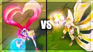 Prestige KDA Ahri vs Star Guardian Ahri Legendary vs Epic Skins Comparison (League of Legends)